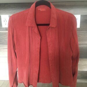 Soft Red Button Down